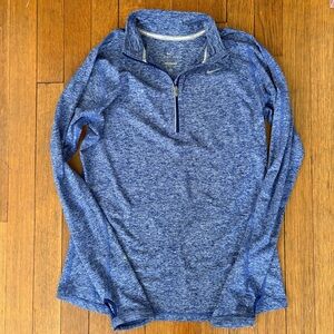 Nike Blue Heather Dri-FIT Running Top, M